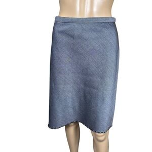 Marc Jacobs Wool Mohair Skirt Gray Knee Length Size 6